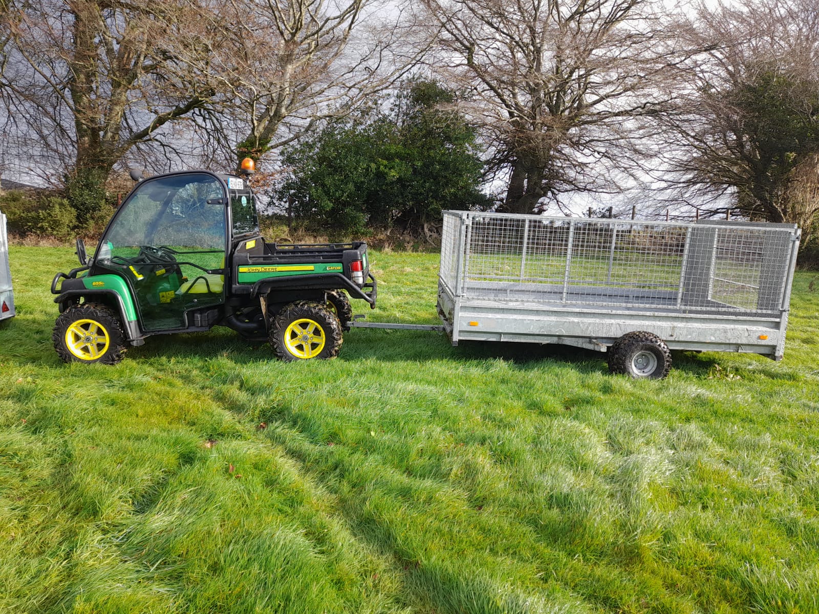 John Deere Gator with Trailer